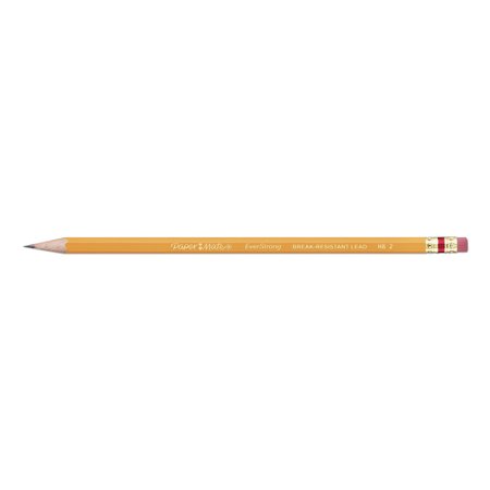 PAPER MATE EverStrong #2 Pencils, HB (#2), Black Lead, Yellow Barrel, PK24 2065460